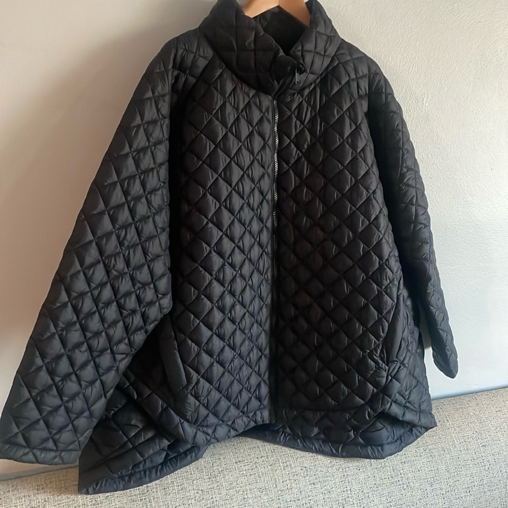 Athleta Women’s Whisper Quilted Jacket in Black Size 3X - Picture 6 of 12